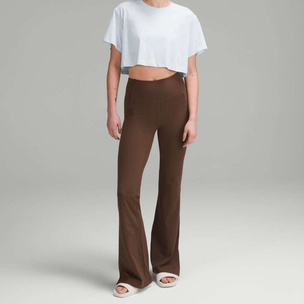 LULULEMON Groove High-Rise Split-Hem Flared Pant *Nulu  Color Java Size 6